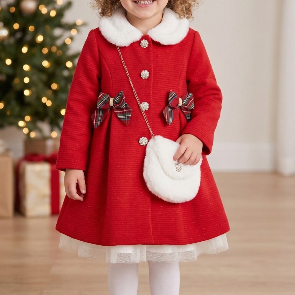 Blueberi Boulevard NEW NWT Girl Toddler 3T Dress and Coat Set Holiday Christmas
